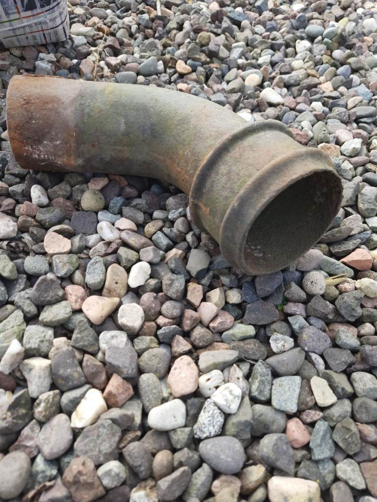 Vintage Reclaimed cast iron guttering bend