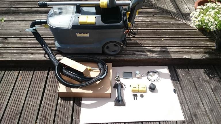 Kärcher Puzzi 10/1 240v Pro Carpet / Valet Cleaner Hose/Wand /NEW Tools etc. A 2023 unit