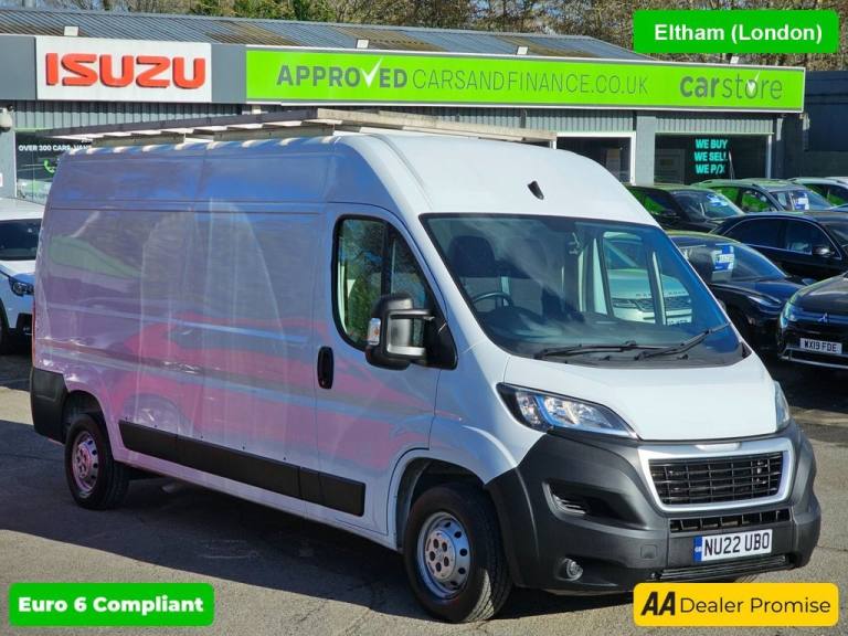 2022 Peugeot Boxer White 2.2 BlueHDi Euro 6 panel van, 37,600 miles, ULEZ compliant, 6-speed m Pa...