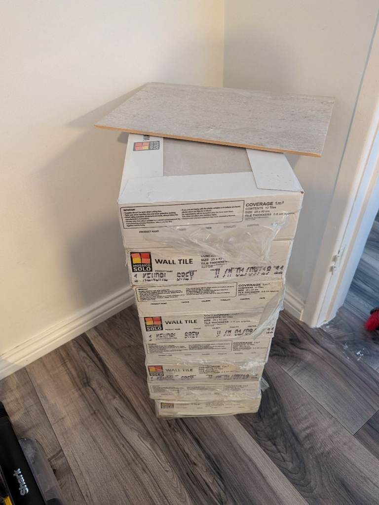 Wall tiles as new 20 boxes