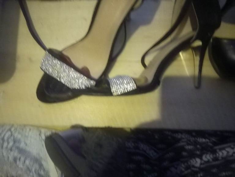 Strappy heals shoes size 6 a couple 6.5