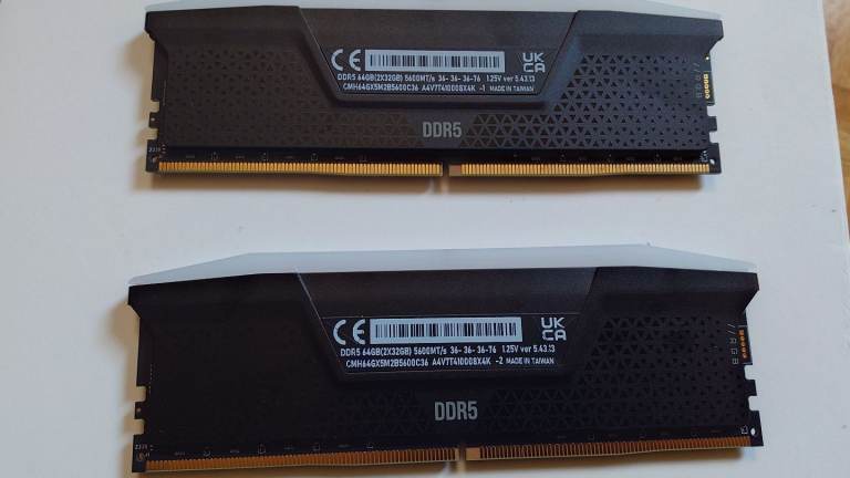 64GB Corsair vengeance RGB RAM.