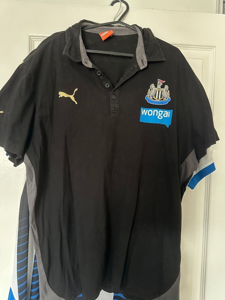Puma Newcastle United Football Shirts - Black and White Stripe