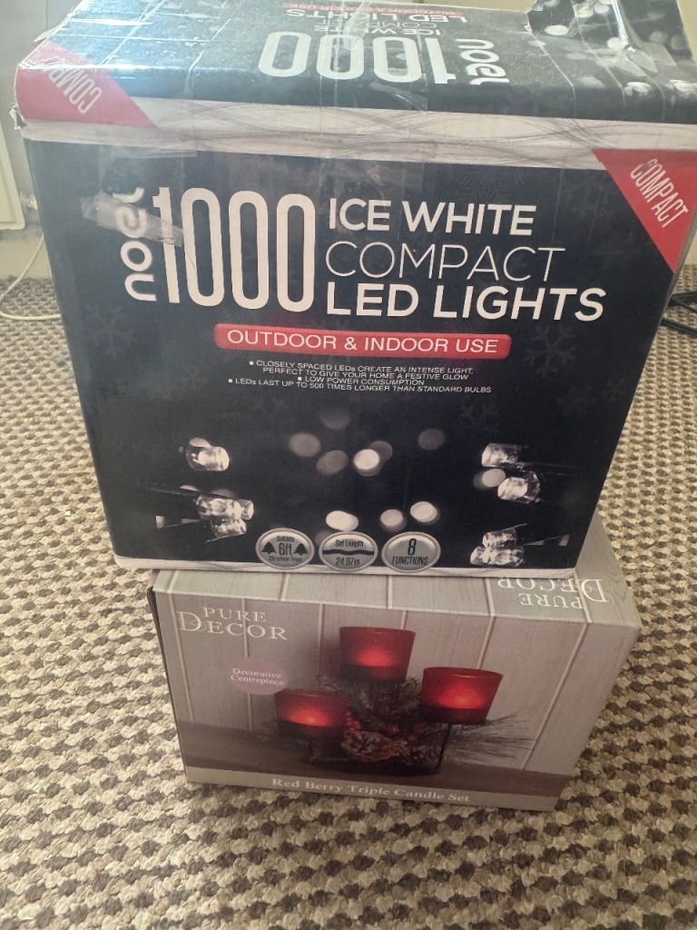 Christmas Decorations Bundle – Lights, Baubles, Santa, Tinsel