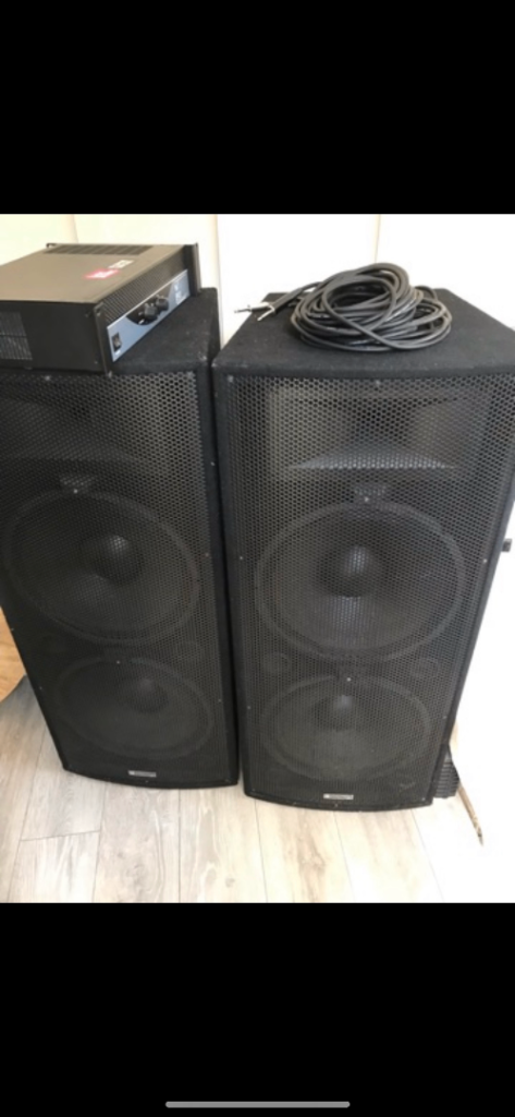 Speakers and amp 