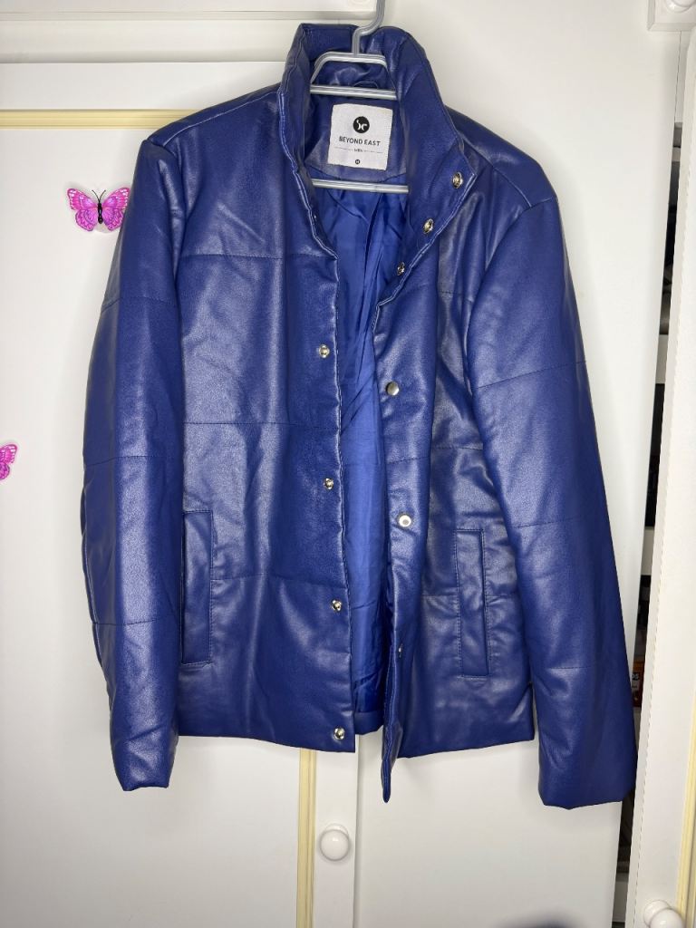 image for Blue leather jacket 