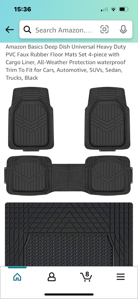 Car mats (rubber) 