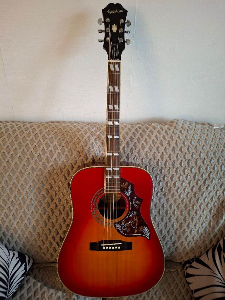 EPIPHONE HUMMINGBIRD HS ACOUSTIC GUITAR 