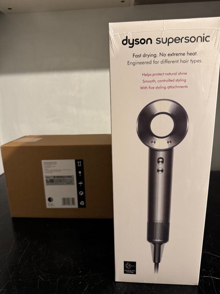 image for Dyson Supersonic Silver Hairdryer Brand New