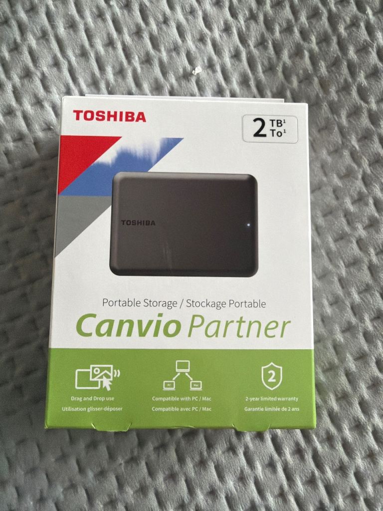 2Tb Toshiba external hard drive