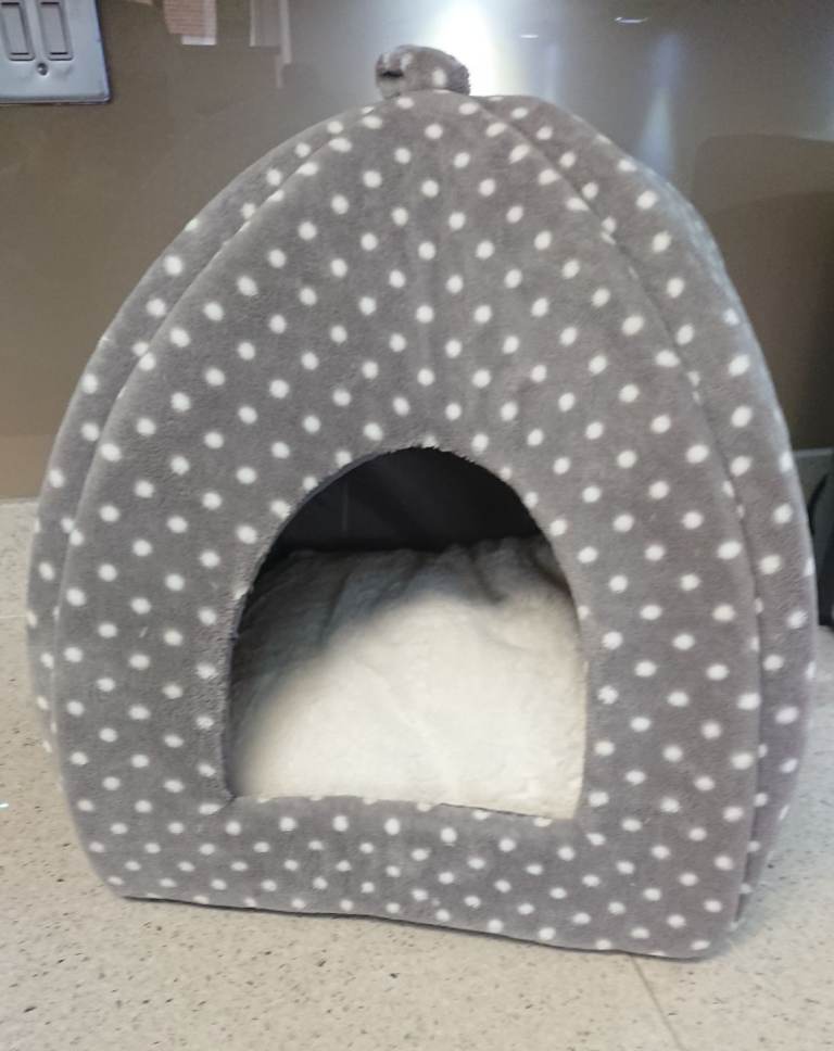 Cat ingloo bed with removable cushion 