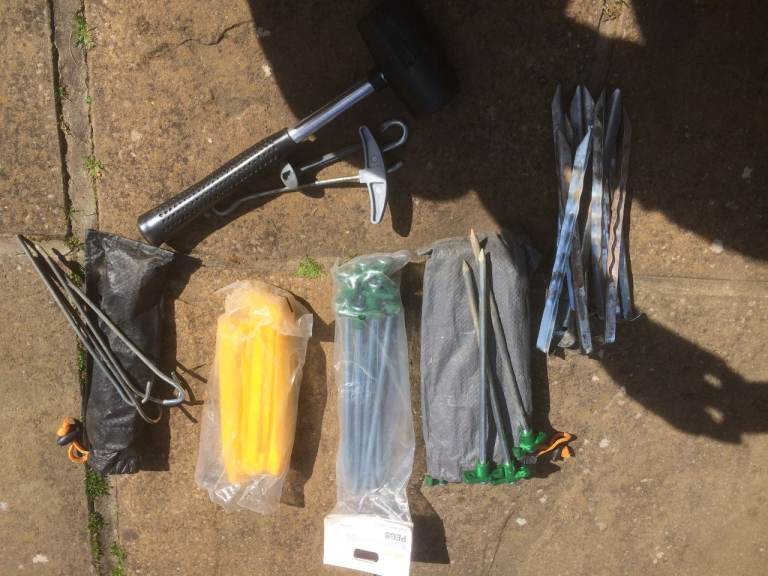 Camping Pegs and Hammer
