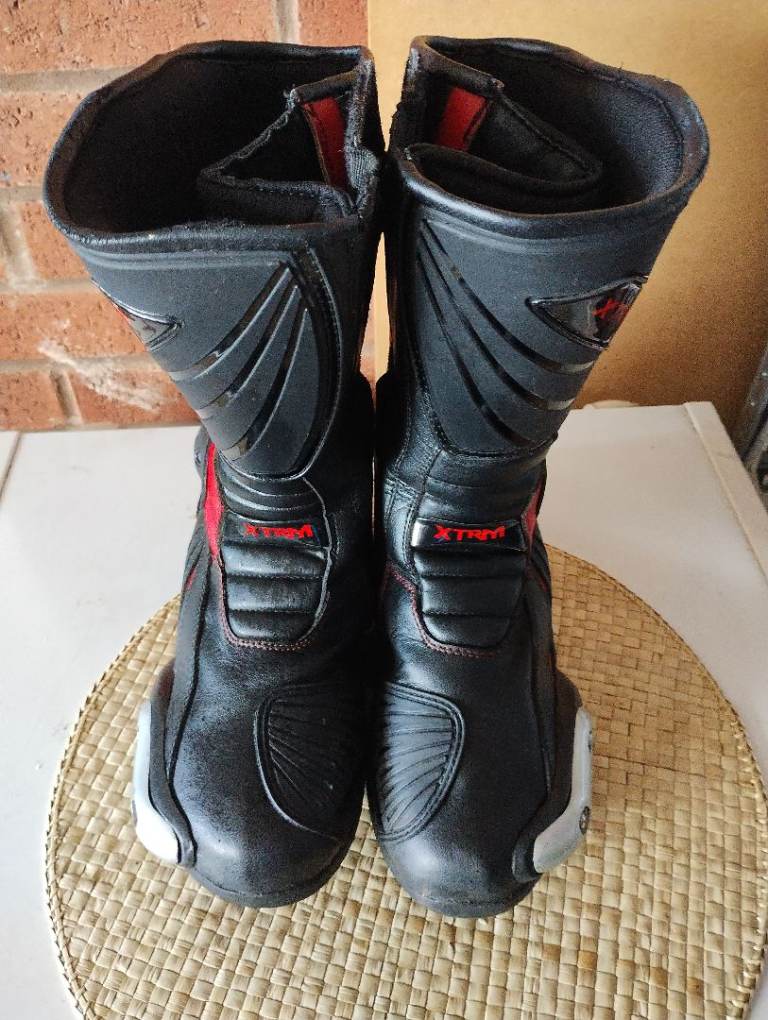 Motorcycle boots.