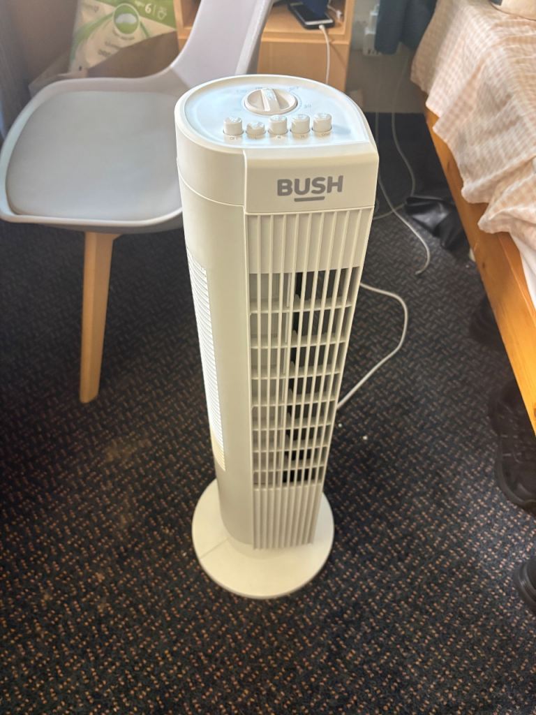 Bush White Tower Fan – Good Condition, Fully Working