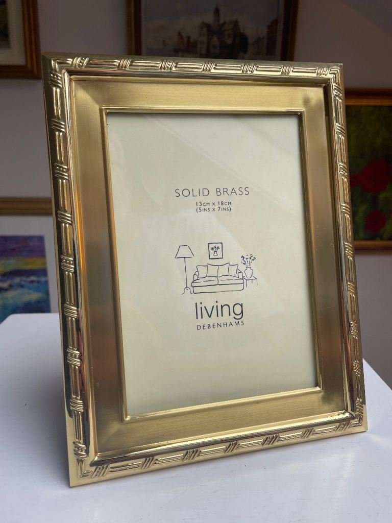 Solid Brass Picture Frame 5x7