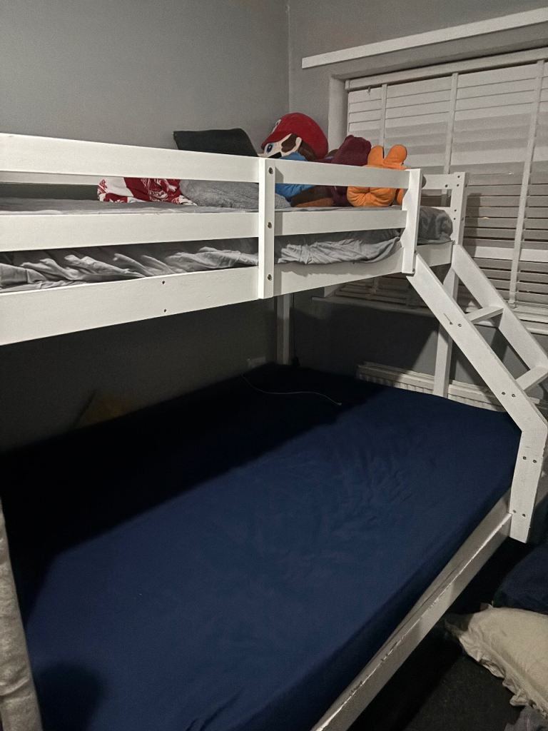 Double and single bunk bed in used condition 