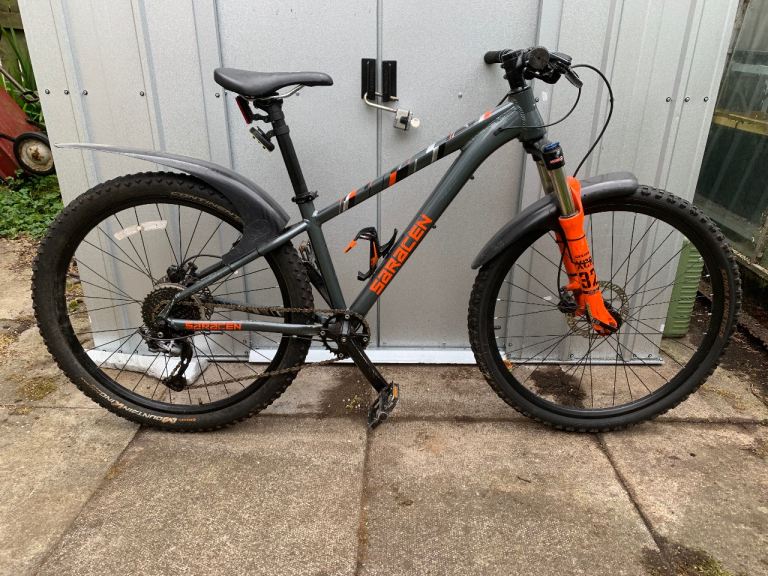 Saracen Mountain Bike - Grey/Orange, Good Condition