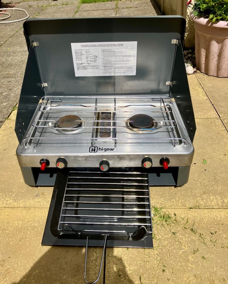 Hi Gear Double Burner with Grill – Camping Cooker