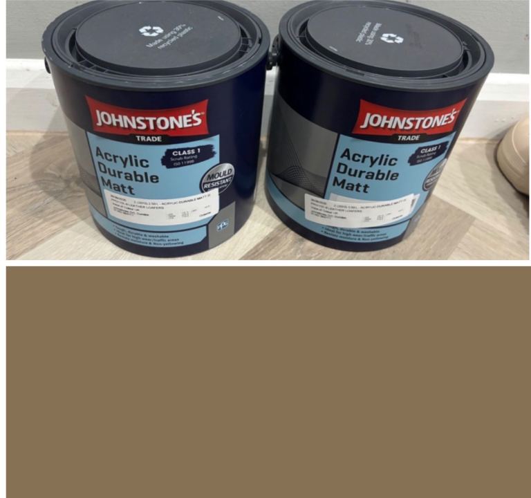 Johnstone's Acrylic Durable Matt Paint - New, Brown