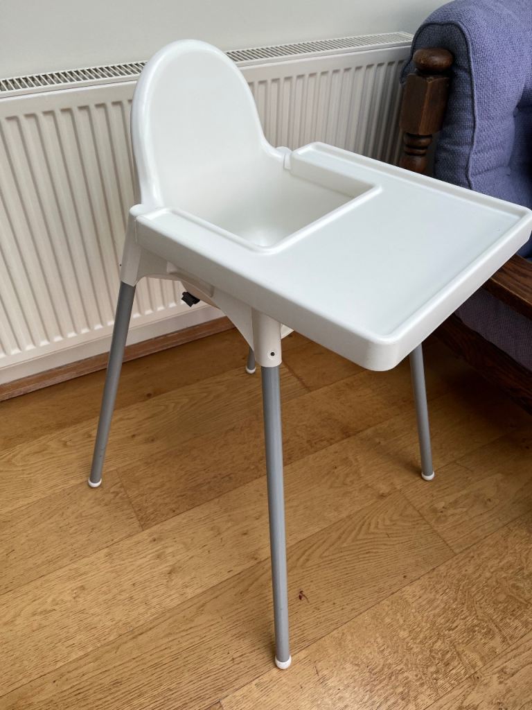 IKEA Antilop High Chair with Tray – White, Good Condition