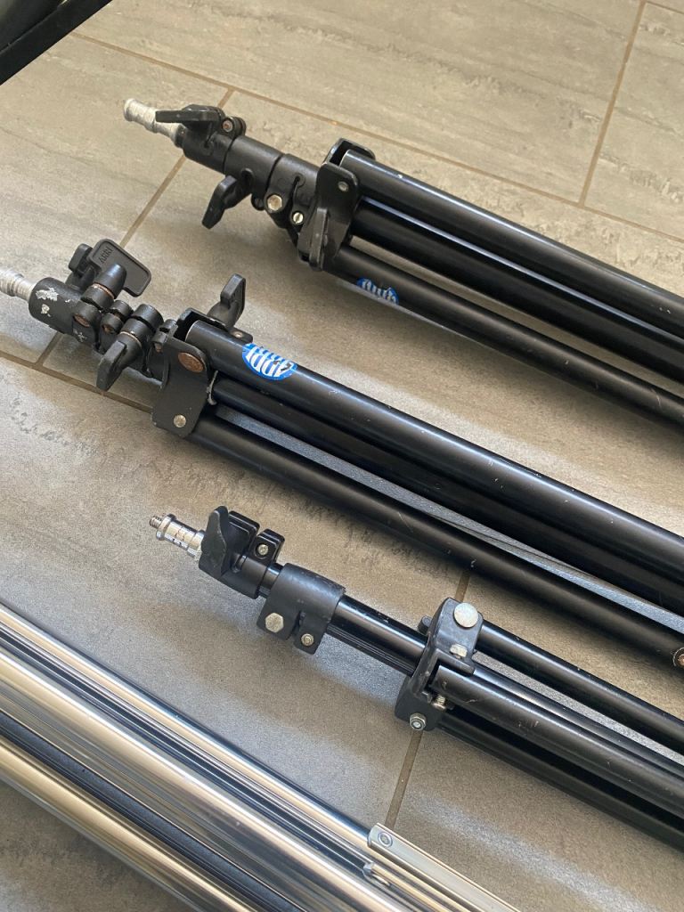 Arri Lightstands x 3 + 2 non brand lightstands 