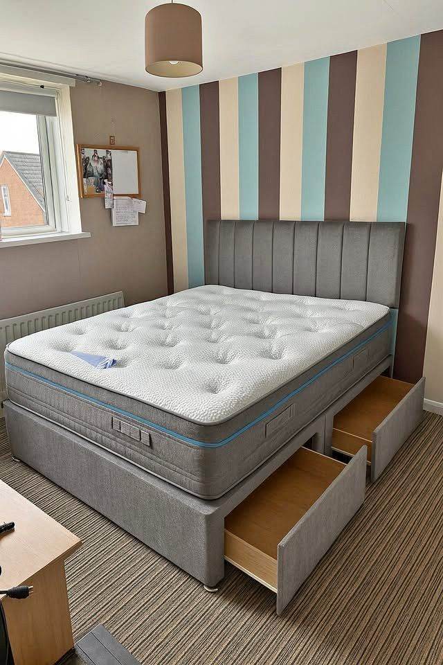 GRAND DROP 15% || Divan 5FT King Size Bed Base With Mattress & Optional Drawers || FREE DELIVERY