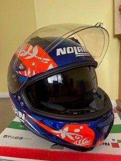 Nolan N87 Gemini Replica D Pettruci N-Com Motorcycle Helmet Unisex Size L
