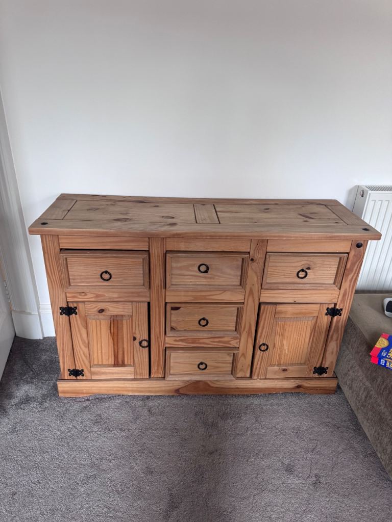 Solid wood storage cabinet 
