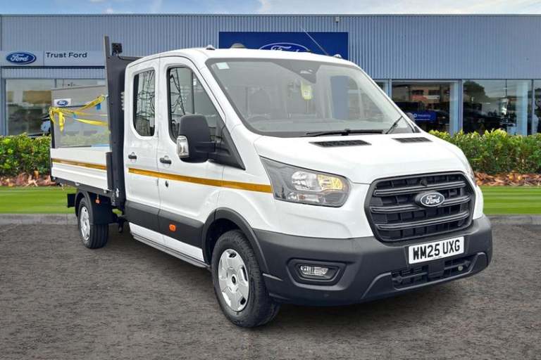 2025 Ford Transit 350 Trend L3 LWB Double Cab Dropside RWD 2.0 EcoBlue 165ps HDE DAP Manual Drops...