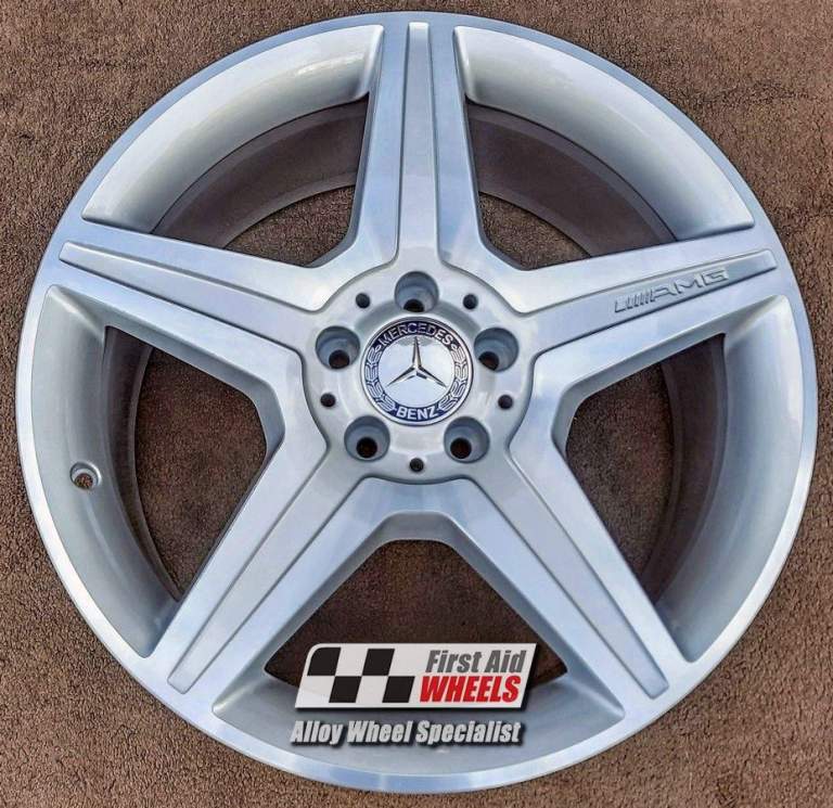 R600DCS Swap MERCEDES CL S CLASS 4X 19'' GENUINE AMG SILVER DIAMOND CUT ALLOY WHEELS