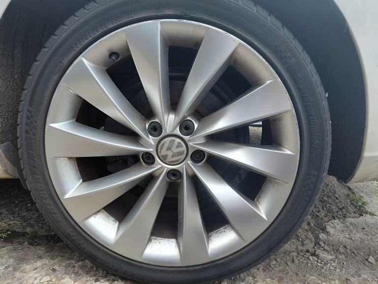 VW PASSAT CC ; CC GT  2012 -17 TURBINE INTERLAGOS ALLOYS , ALLOY WHEEL SET w TYRES ; 235/40Z R18 