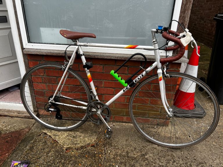 1980s Peugeot Triathlon Racer  Road Bike 56cm