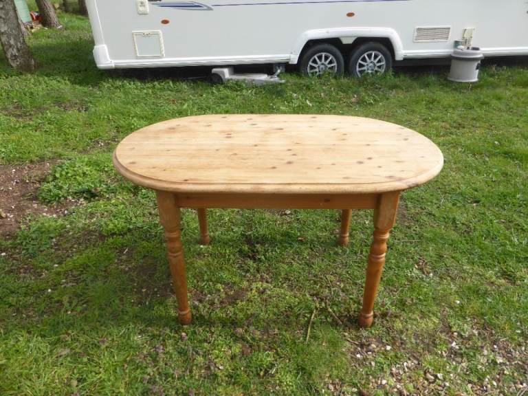 Wooden dining table - sturdy, upcycled