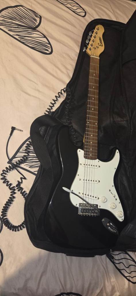 Encore electric guitar and Wave amplifier 