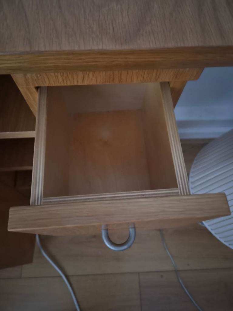 Solid Oak Sideboard Unit with Drawers and Cupboard