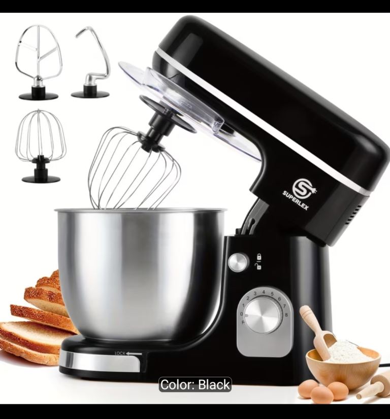 SUPERLEX Stand Mixer 5L Food Mixer 8 Speeds And Pulse 1300W Electric Kitchen Mixers