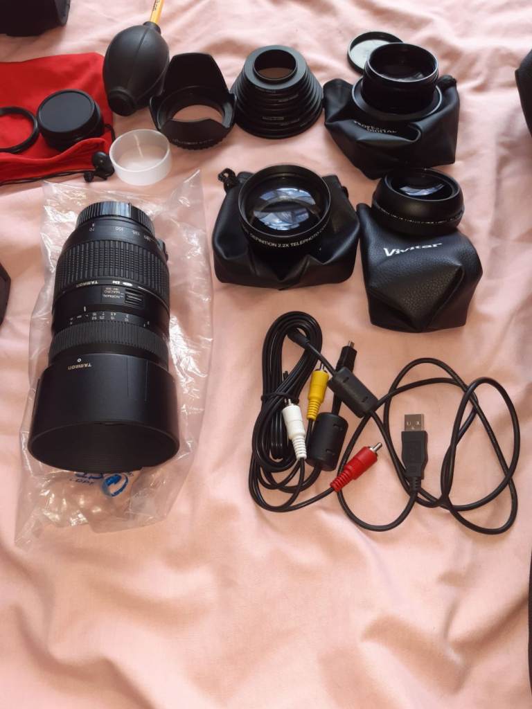 Nikon D5200 camera and lenses