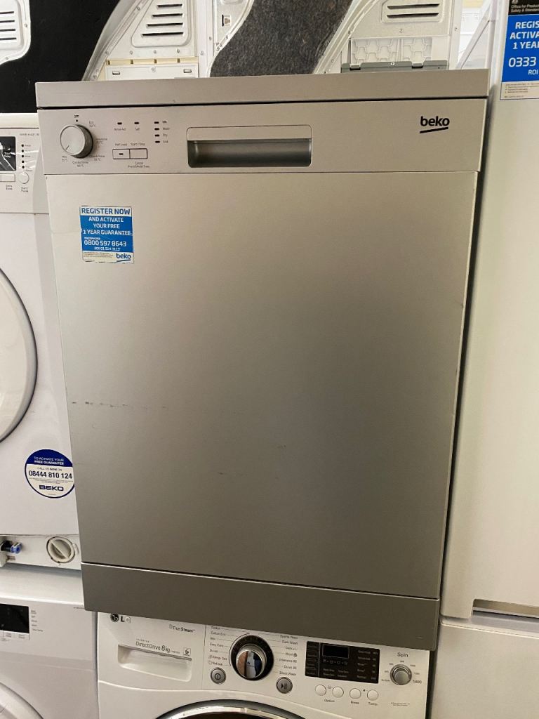 ✅⏱️EXCELLENT CONDITION SILVER BEKO FULL SIZE DISHWASHER WE DELIVER