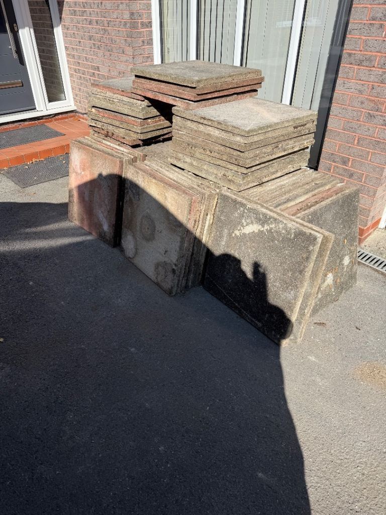 Used paving slabs