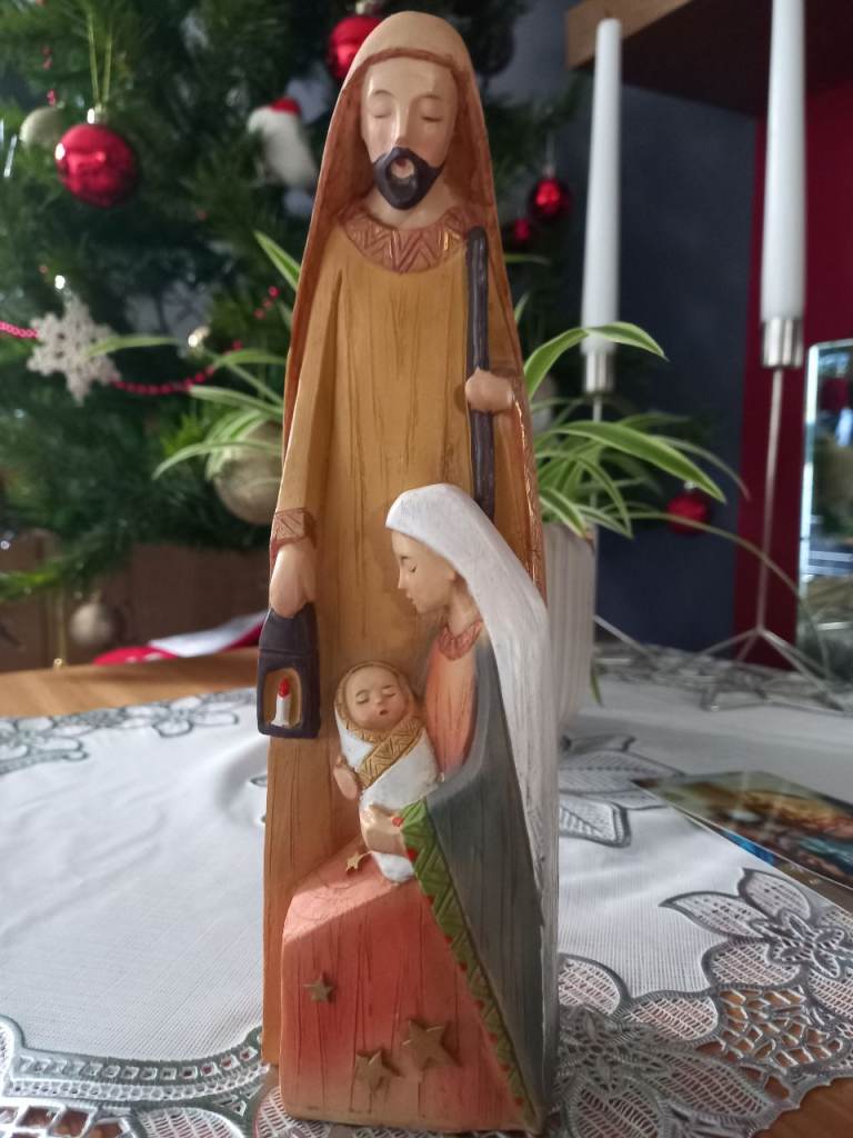 Wooden sculpture of Holy Family