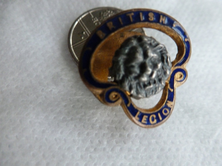 Vintage British Legion Enamel Lapel Badge