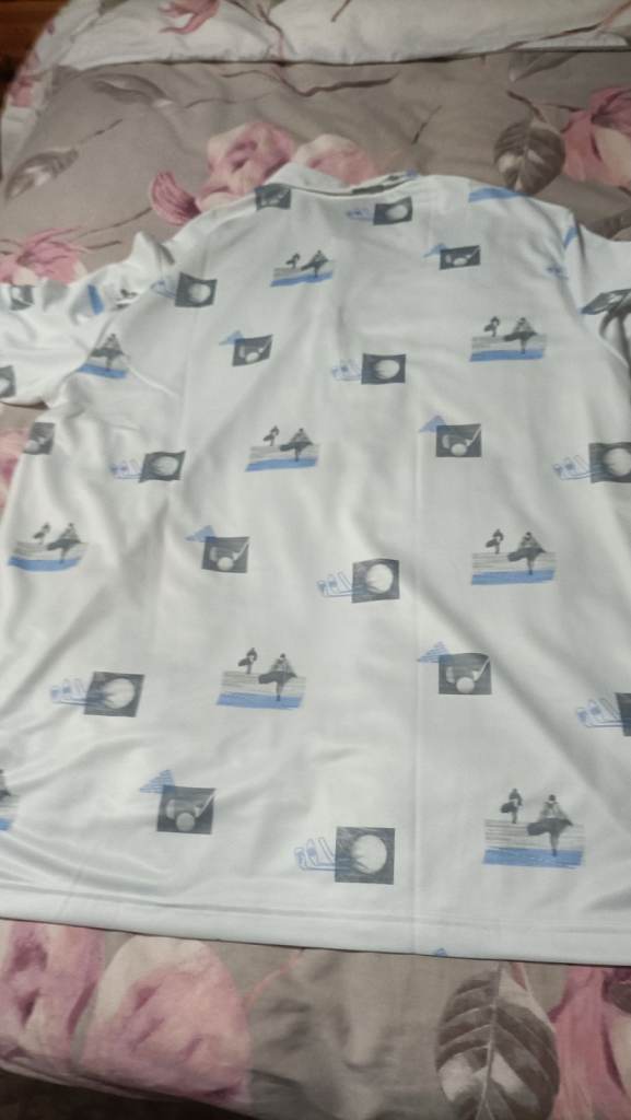Mens XL Adidas Golf 3 button T shirt