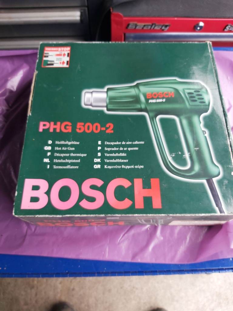 BOSCH PHG 500-2 Hot air gun - in box with instructions, very light domestic use only