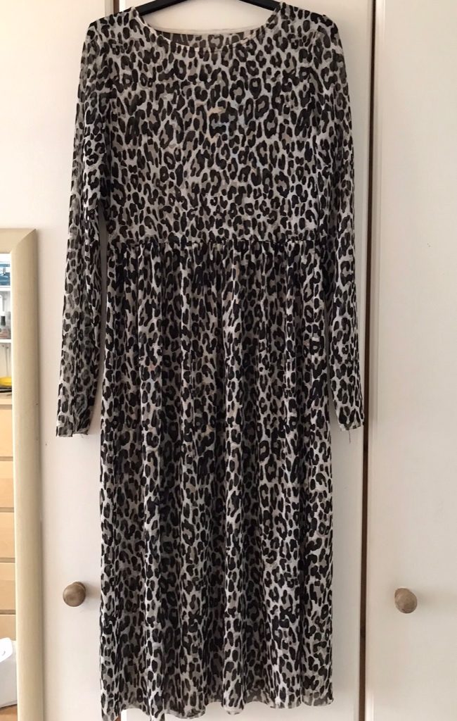 Leopard print maxi dress or beach coverup 