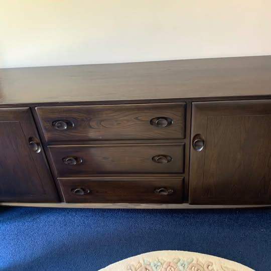 VINTAGE MID CENTURY ERCOL WINDSOR MODEL 455 SIDEBOARD
