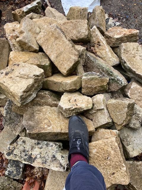 Purbeck stone.