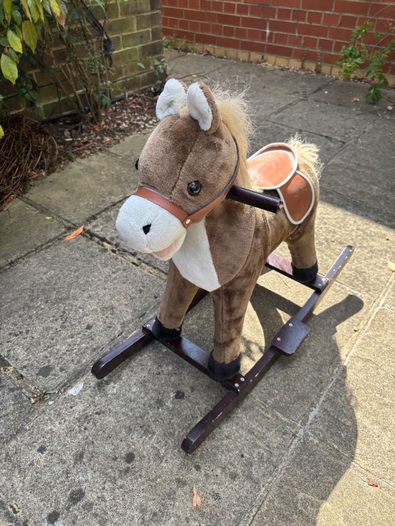 Brown Rocking Horse Toy – Fair Condition