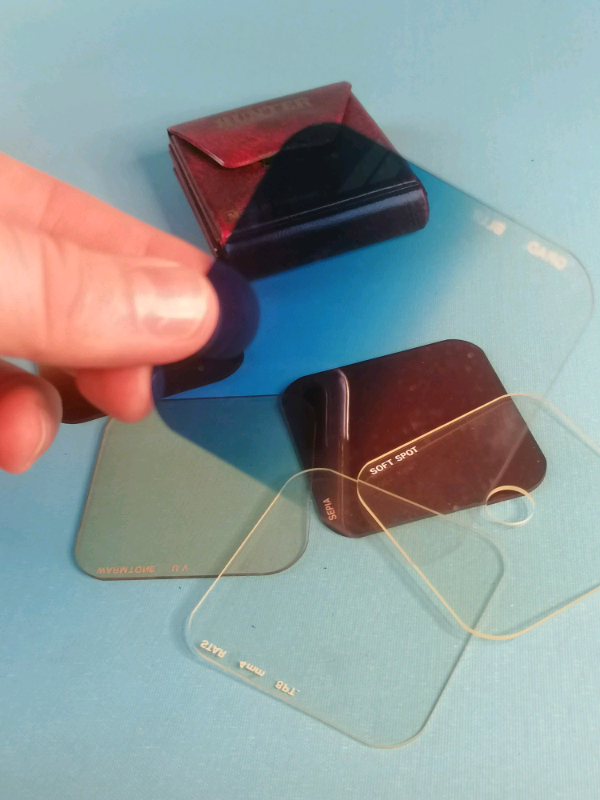 Vintage Photographic Filters. Hunter made in England. 