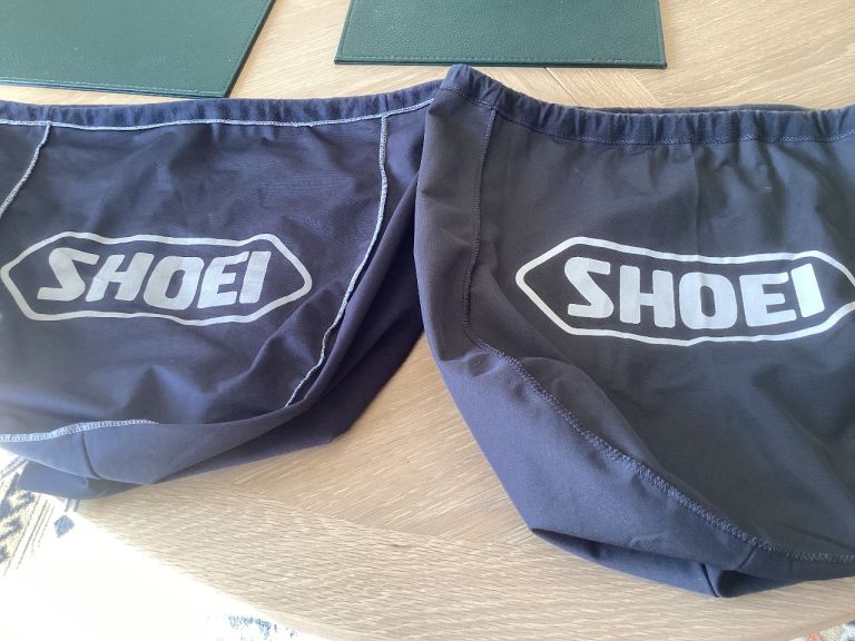 Shoei helmet covers.