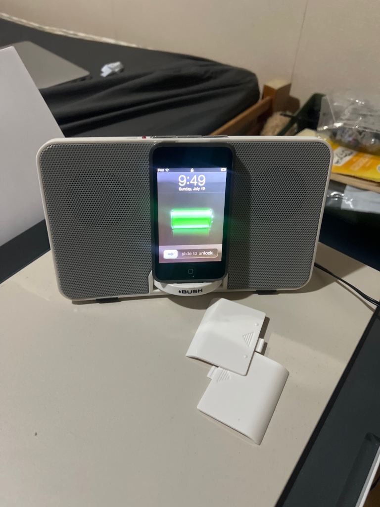 iPod touch with docking station 